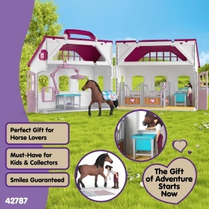 Clinica pentru Cai SCHLEICH Horse Club 64 Piese - Set de Joaca cu Accesorii - Img 7