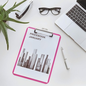 Clipboard Leitz WOW A4, 80 foi, plastic dur, roz metallic - Img 2