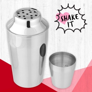 Cocktailshaker Fackelmann 400 ml, din otel inoxidabil, cu sita integrata, argintiu - Img 2