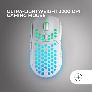 Combo Gaming Mars Gaming MCPWX, Tastatura RGB, Mouse Wireless 3200 DPI, Alb - Img 4