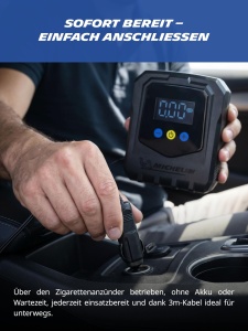 Compresor auto MICHELIN Air Power Easy 12V, 144W, Auto-Stopp, Digital - Img 9
