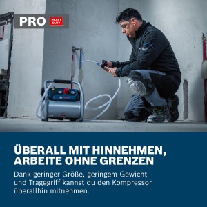 Compresor de aer Bosch GKO 18V-51, 51 lmin, 8 bar, portabil - Img 5