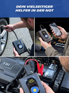 Compresor de aer MICHELIN Air Power Max cu Jump Starter si Powerbank, 10.000 mAh - Img 7