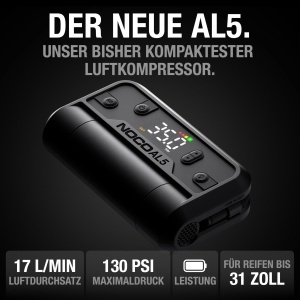 Compresor de aer NOCO Air AL5, 5A, 17 SLPM, portabil, fara fir - Img 2