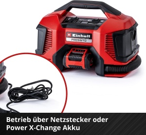 Compresor hibrid Einhell Pressito, 18V, 11 bar, set 3 adaptoare incluse - Img 6