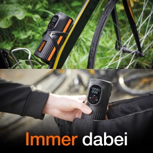 Compresor portabil OSRAM TYREinflate 2000, reincarcabil, cu USB, design compact - Img 5