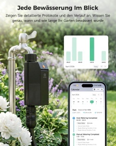 Computer de irigatie Woox Smart WLAN, conectivitate 2.4GHz, IP65, control vocal - Img 5