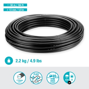 Conducta de irigare Gardena Micro-Drip, 13 mm, UV-stabilizata, 50 m - Img 2