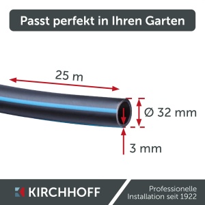 Conducta pentru irigatii Kirchhoff 32 mm x 25 m, HDPE, rezistenta la coroziune - Img 6