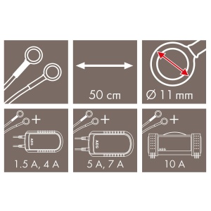 Conector pentru incarcare AEG Automotive KR 12, 11 mm, 50 cm, pentru baterii greu accesibile - Img 2