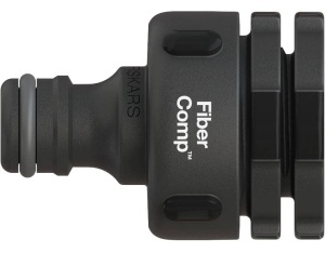 Conector pentru robinet Fiskars, 21 mm, 26,5 mm, 33,3 mm, FiberComp, NegruGri - Img 4