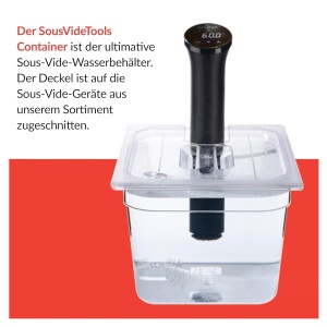 Container SousVideTools din Polycarbonat, 11,6 l, cu capac, transparent - Img 5