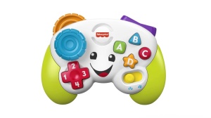 Controller de jocuri Fisher-Price pentru bebelusi si copii mici, cu 2 moduri de muzica