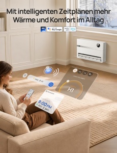 Convector electric Dreo 2000W cu telecomanda si aplicatie, 120 oscilatie - Img 4