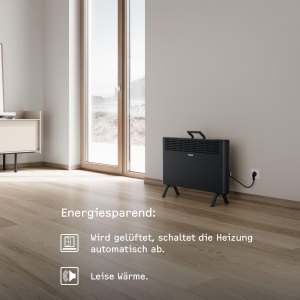 Convector electric STIEBEL ELTRON CNS-B 2000 Plus, 2 kW, negru, pentru 25 m - Img 4