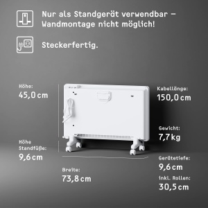 Convector electric STIEBEL ELTRON EG-50-PL2-PE, 2 kW, pentru 25 m, alb - Img 6