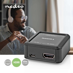 Converter audio digital Nedis, HDMI la RCA si 3.5mm, eARC, automat, antracit - Img 4