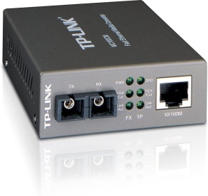 Convertor TP-Link MC100CM pentru fibra multimodala, 100Mbit, distanta 2km - Img 2