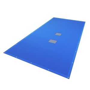 Coperta pentru piscina VOUNOT 4x8m, poliester 160 gm, rezistenta la apa, albastra