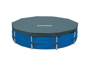 Copertina pentru piscina Intex 58108, 305 cm, albastra, cu prindere cu siret - Img 3