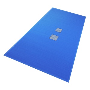 Copertina pentru piscina VOUNOT 5x10m, Polyethilen 160 gm, rezistenta la apa, albastra