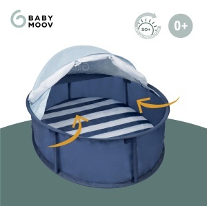Cort pentru copii Babymoov Babyni cu UV 50, 2-in-1, Moskitonet, Faltabil - Img 3
