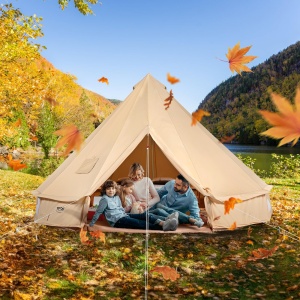 Cort VEVOR 3 m pentru Camping cu Sistem de Incalzire si 4 Feronerie - Img 9