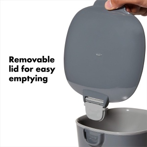 Cos de compost OXO Good Grips Gri - Cos de gunoi rezistent la mirosuri pentru bucatarie - 28 l - Img 6