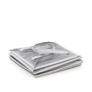 Cos de depozitare pliabil Rayen, multifunctional, 62 x 30 x 30 cm, gri - Img 3