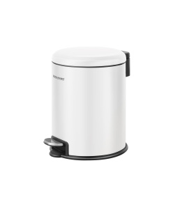 Cos de gunoi FACKELMANN MILANO 3L Alb mat, cu capac, pentru baie si WC