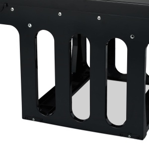 Cos de gunoi incorporabil Relaxdays, 3 compartimente, 15l si 2x8l, negru - Img 8