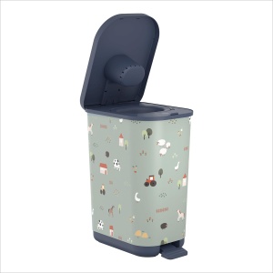 Cos de gunoi pentru scutece Rotho Babydesign YUMA, 40x28.5x51 cm, Alb