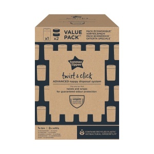 Cos de gunoi pentru scutece Tommee Tippee Twist and Click, capacitate 33 scutece, protectie impotriva mirosurilor - Img 3