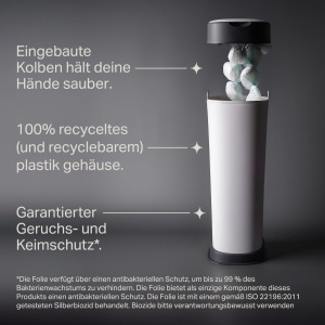 Cos de gunoi pentru scutece Tommee Tippee Twist Click XL, alb - Img 5