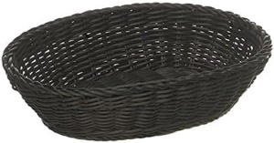 Cos oval APS PROFI LINE din polipropilena, 32 x 23 cm, inaltime 7 cm, negru