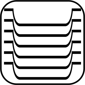 Cos oval pentru servire APS Korb, 25x19 cm, din polipropilena, spumant - Img 5