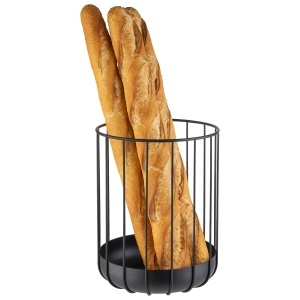 Cos runder metalic APS 30211 URBAN, 22,5 cm x 28 cm, negru - Img 2
