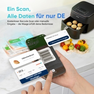 Cosori CKS001 Cantar Digital Bucatarie 5kg Cu Functie Nutritie si Aplicatie Bluetooth - Img 2