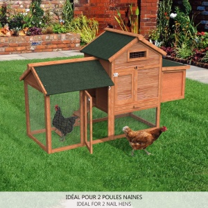 Cotet pentru pasari VOUNOT, dimensiuni 152x62x92 cm, pentru 2-3 gaini - Img 6