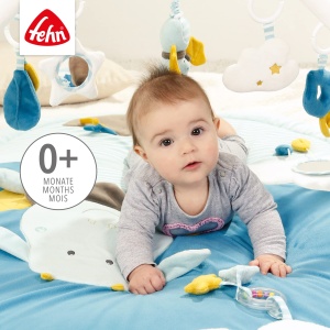 Covor de activitati Fehn Little Castle 3D cu 5 jucarii detasabile pentru bebelusi 0 luni - Img 3