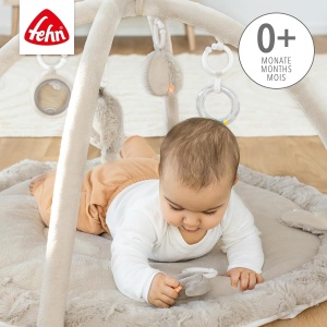 Covorase de activitate Fehn Faultier cu 5 jucarii detasabile, 85 cm - Img 3