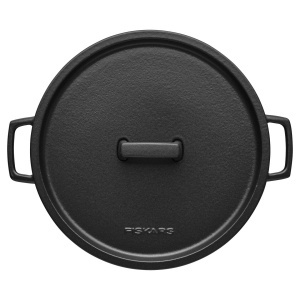 Cratita din fonta Fiskars Folken 1075697 6L emailata neagra pentru toate tipurile de plite - Img 3