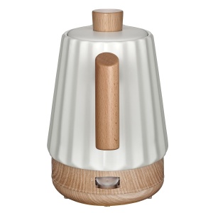 Cratita electrica Birdy RK0090, 1.5 L, 1500 W, alba cu detalii din lemn - Img 6