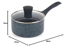 Cratita Russell Hobbs RH00845EU 18cm 2L Antiaderenta Compatibila Inductie Capac din Sticla - Img 8