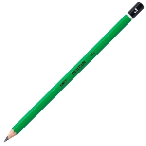 Creion BIC Criterium 550 4B, hexagonal, verde, fara radiera