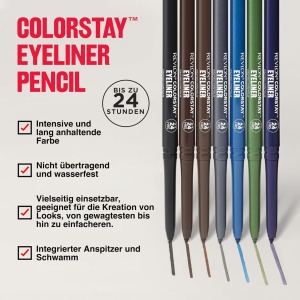 Creion de ochi Revlon ColorStay, rezistent la apa, culoare maro, 0.28 g - Img 2