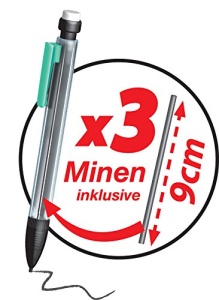 Creion mecanic BIC Matic 0,5 mm HB, 3 culori clip, 12 bucati - Img 6