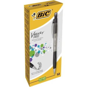 Creion mecanic BIC Velocity PRO, 0,7 mm, HB, cu 3 mina, negru