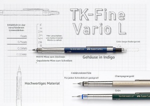 Creion mecanic Faber-Castell TK-Fine Vario L 0,7 mm Indigo - Img 4