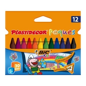Creionase BIC Plastidecor 12 culori, ergonomice, bruchfest, pentru copii